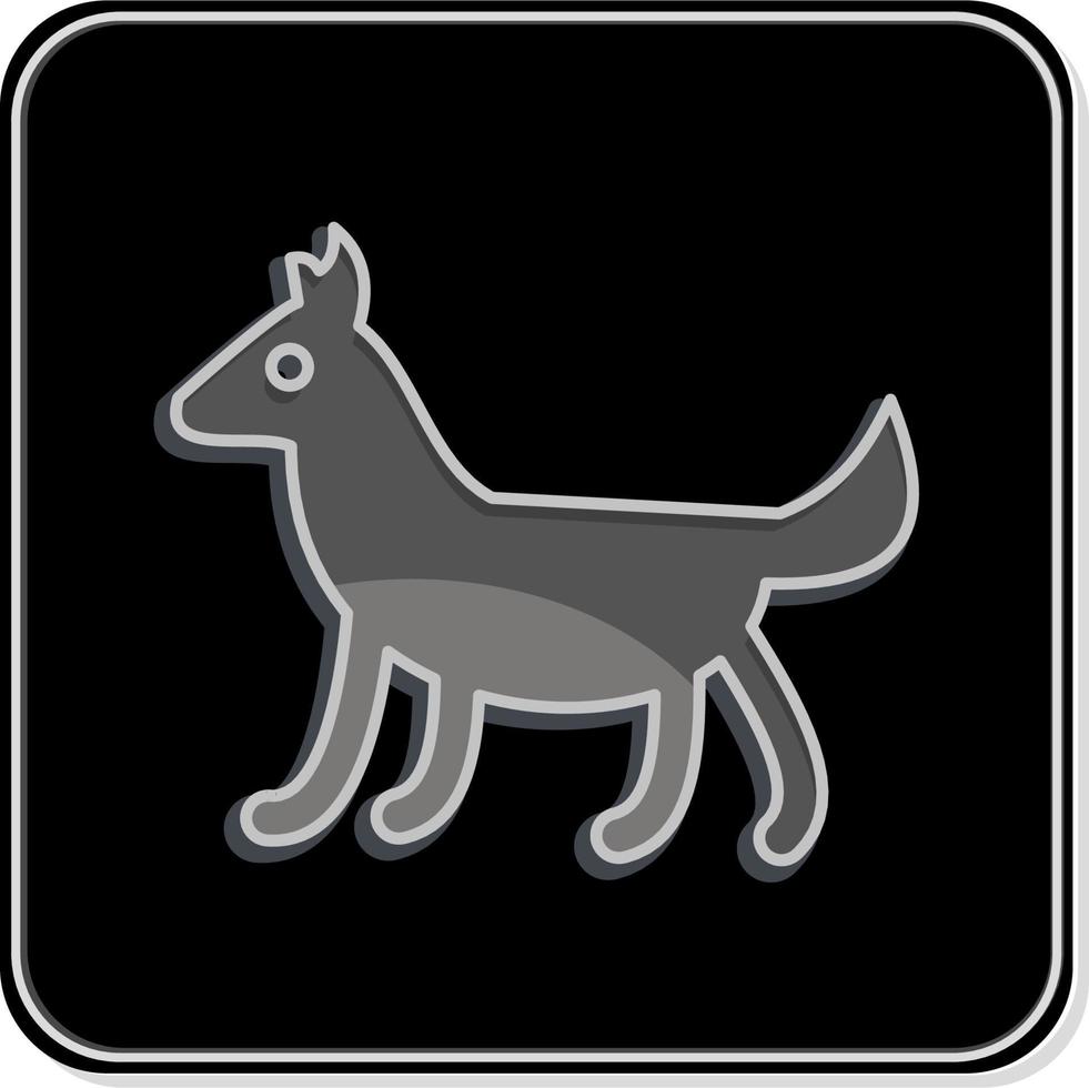 Icon Dog. related to Domestic Animals symbol. simple design editable. simple illustration vector