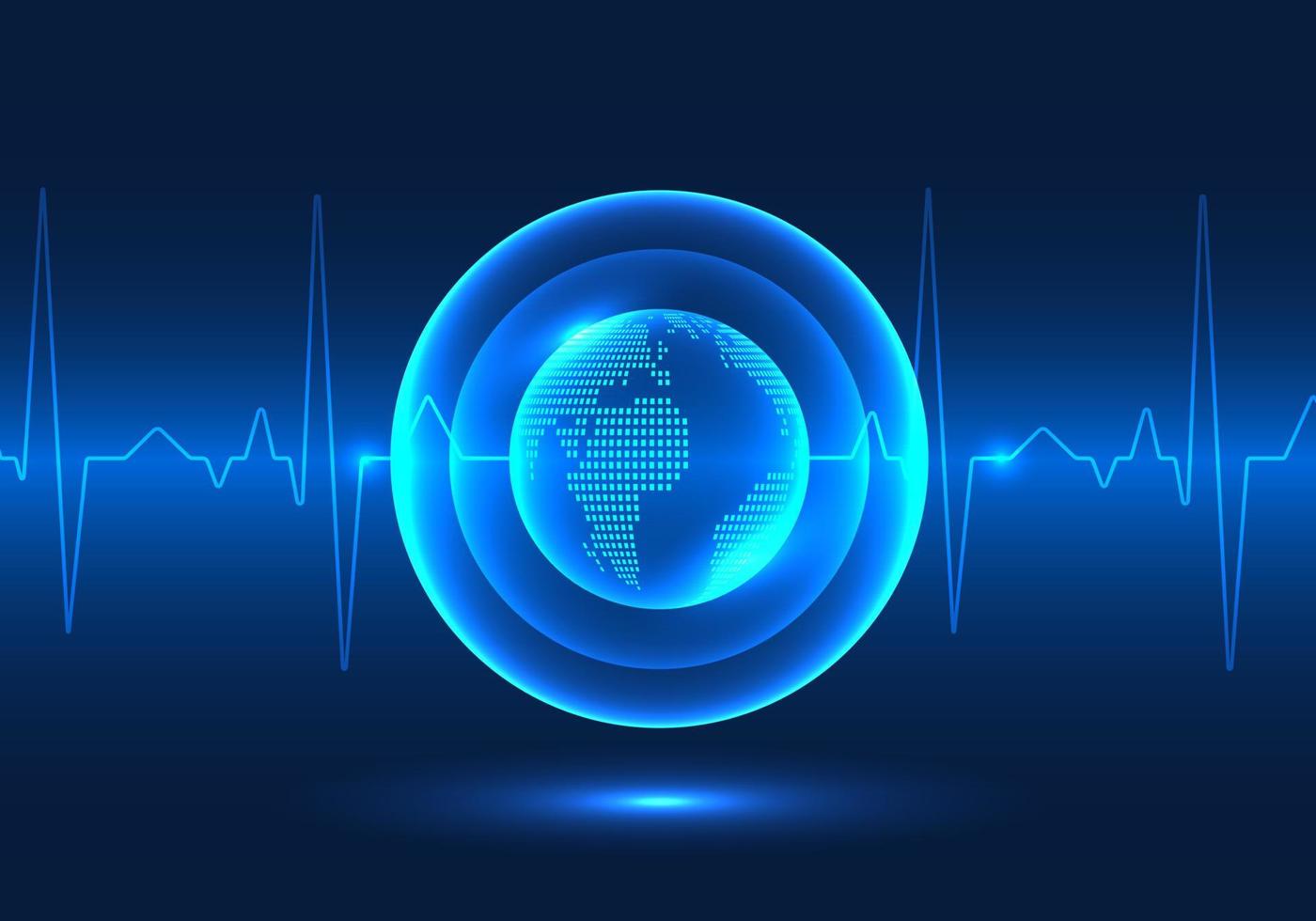 Abstract earth pulse technology background The idea of running a 