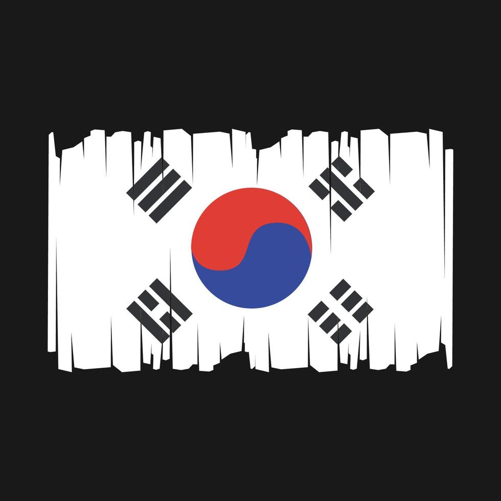 South Korea Flag Vector Illustration