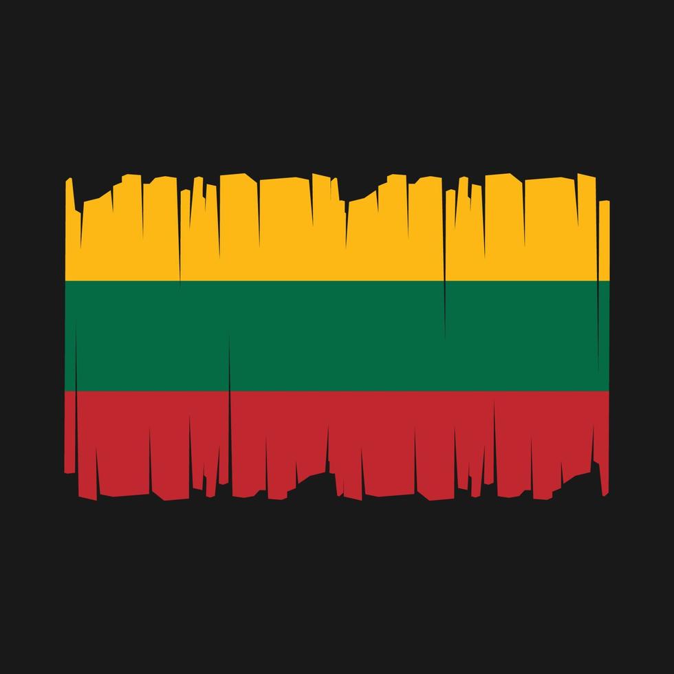 Lithuania Flag Vector Illustration