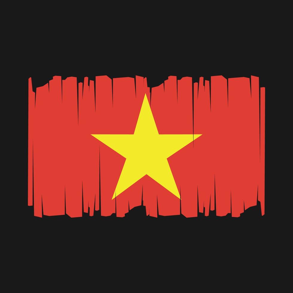 Vietnam Flag Vector Illustration
