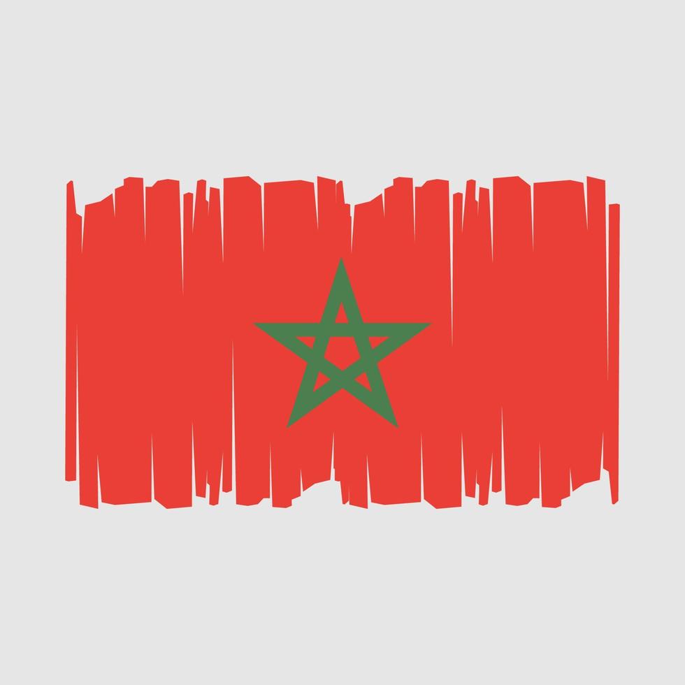 Morocco Flag Vector Illustration