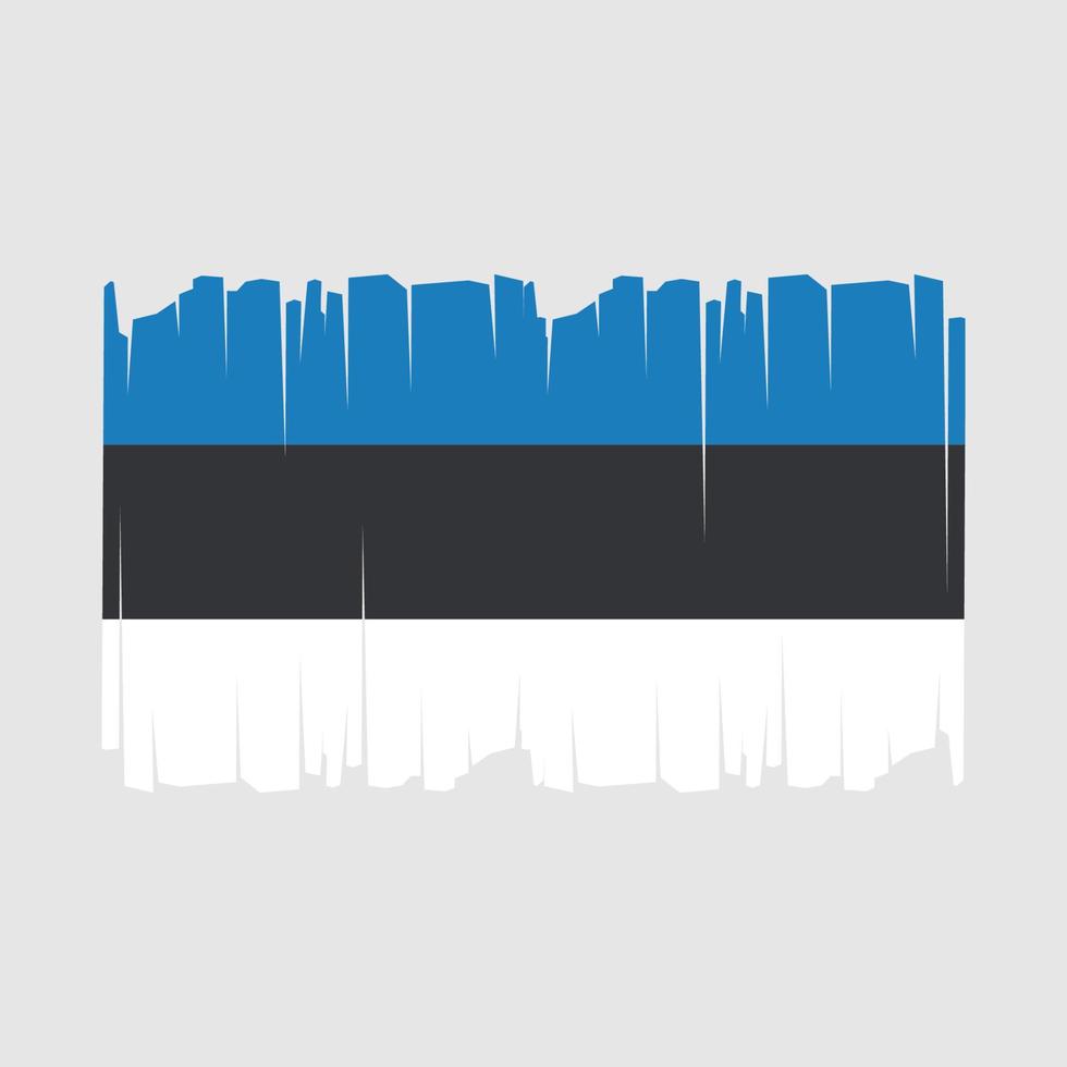 Estonia Flag Vector Illustration