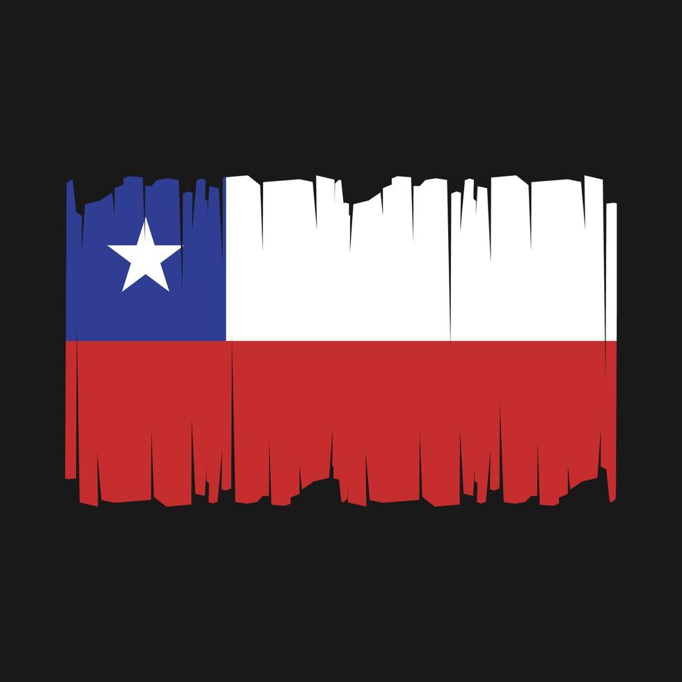Chile bandera vector ilustración