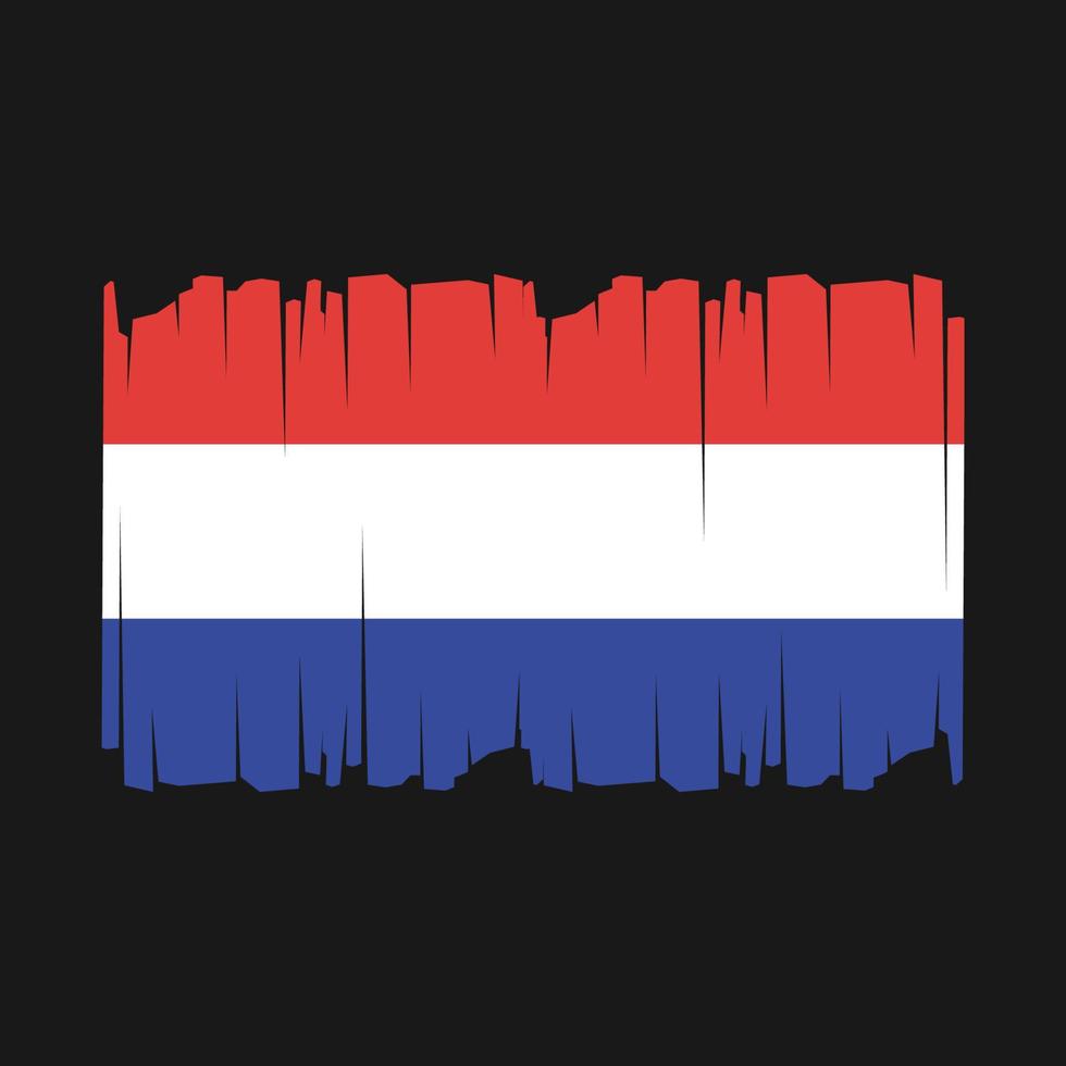 Netherlands Flag Vector Illustration