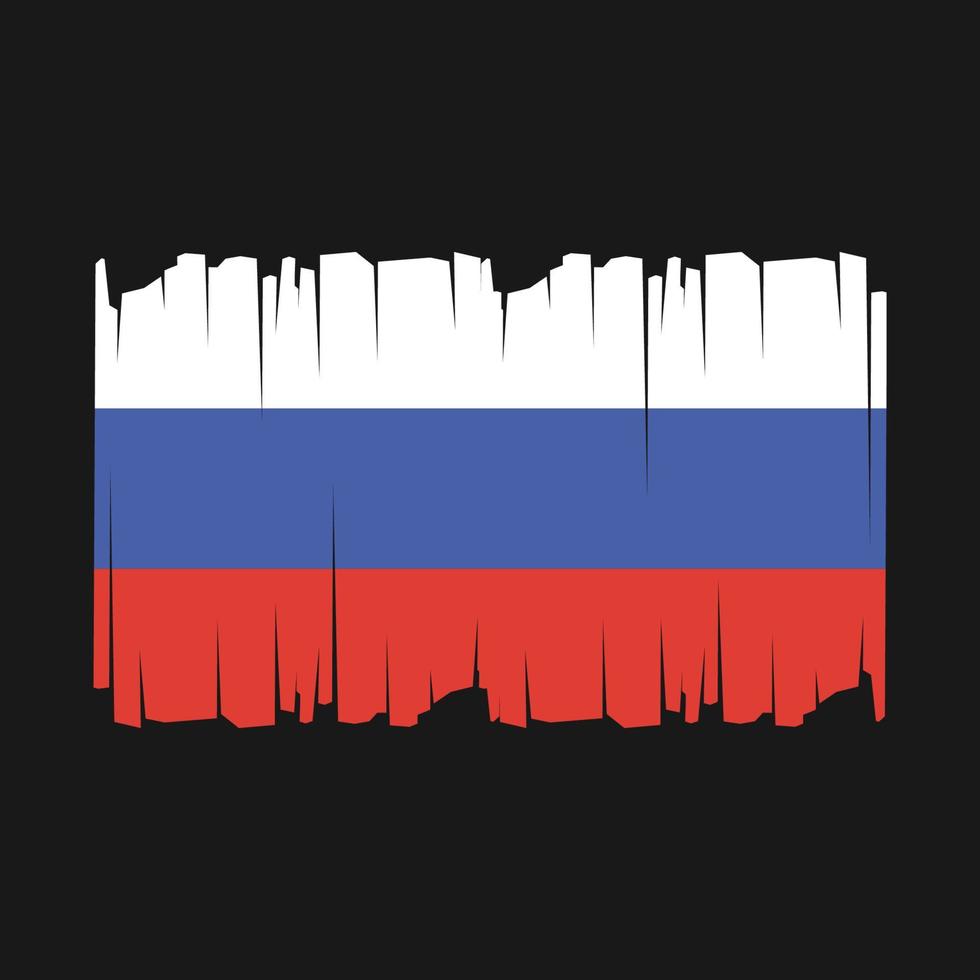 Rusia bandera vector ilustración