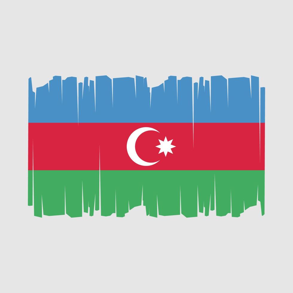 Azerbaijan Flag Vector Illustration