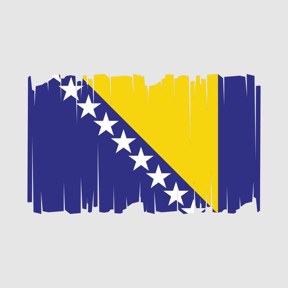 Bosnia Flag Vector Illustration