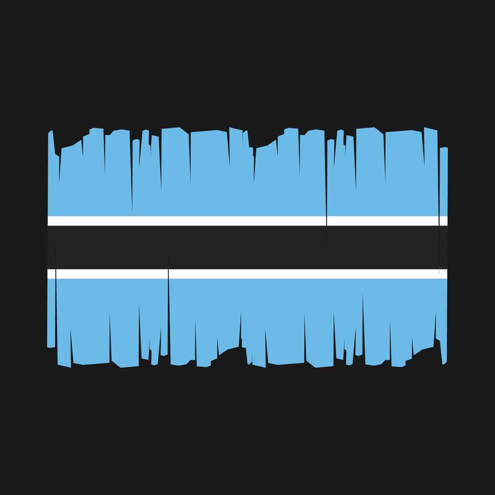 Botswana Flag Vector Illustration