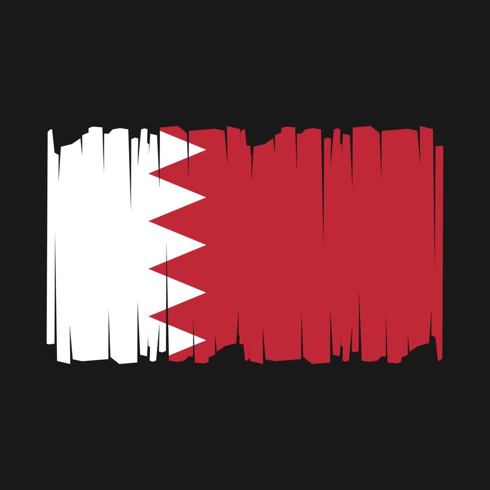 Bahrain Flag Vector Illustration