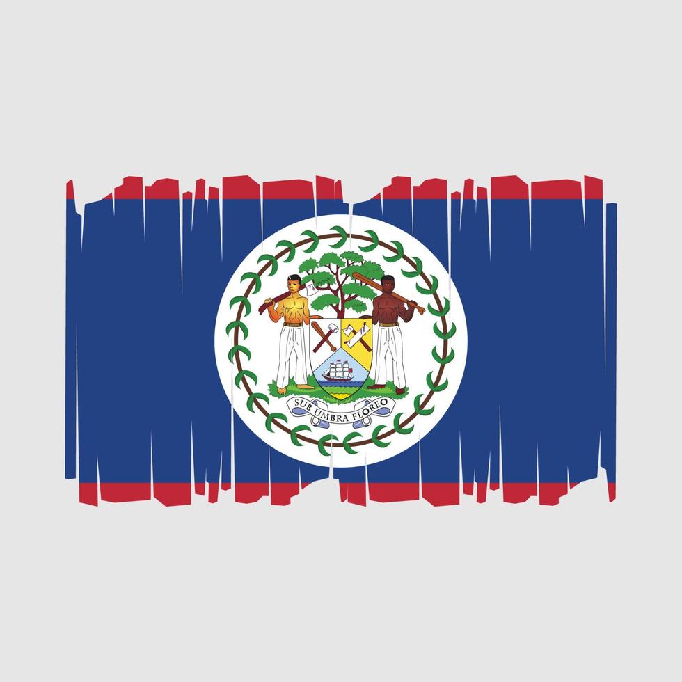 Belize Flag Vector Illustration