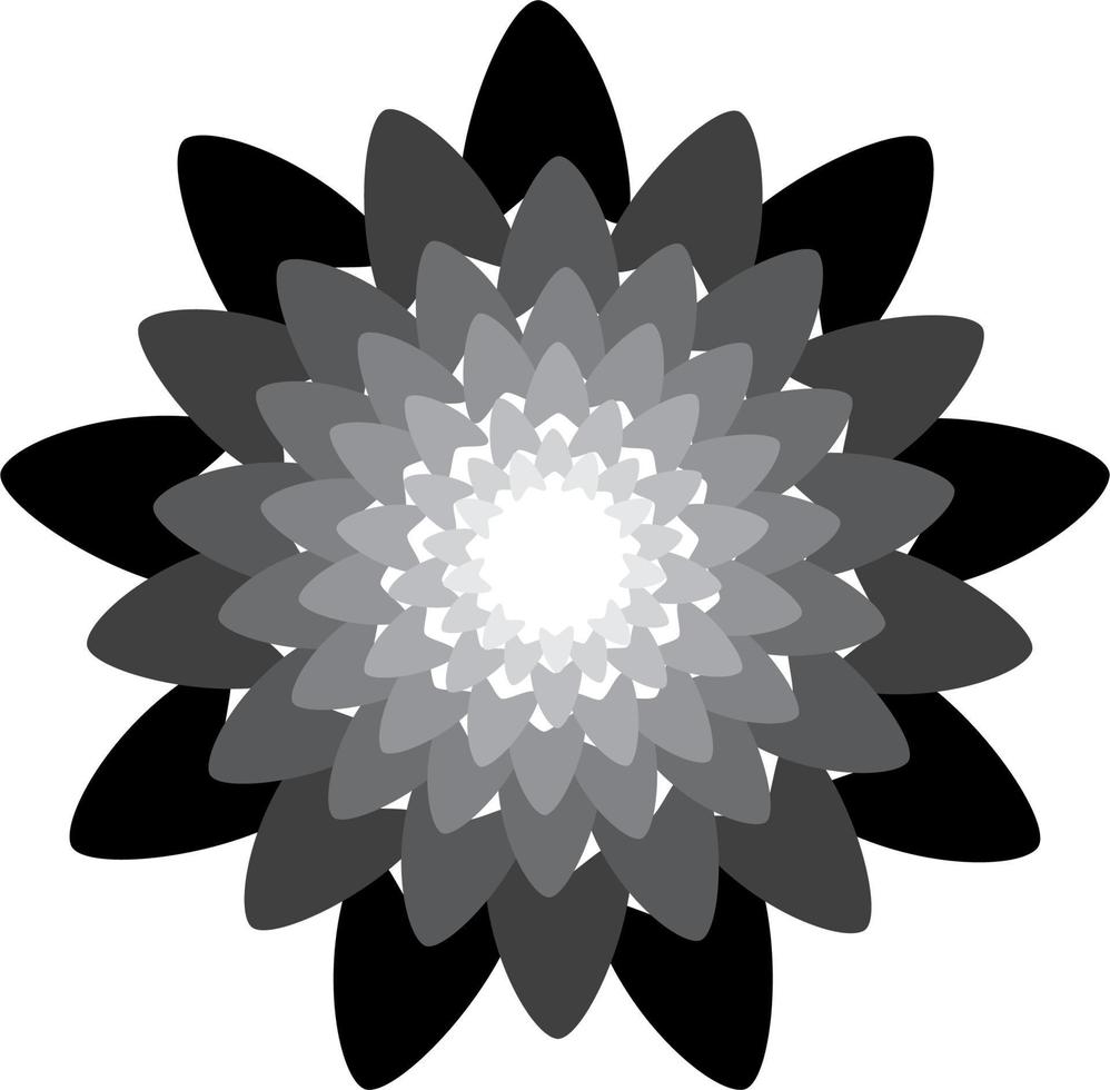 mandalas en monocromo vector