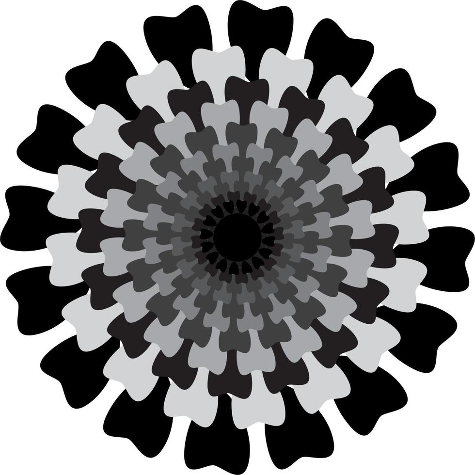 mandalas on monochrome vector