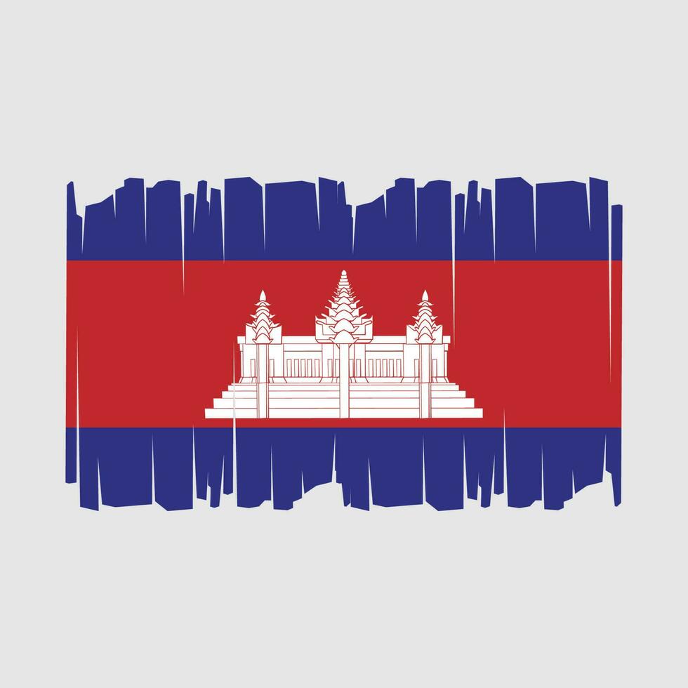 Cambodia Flag Vector Illustration