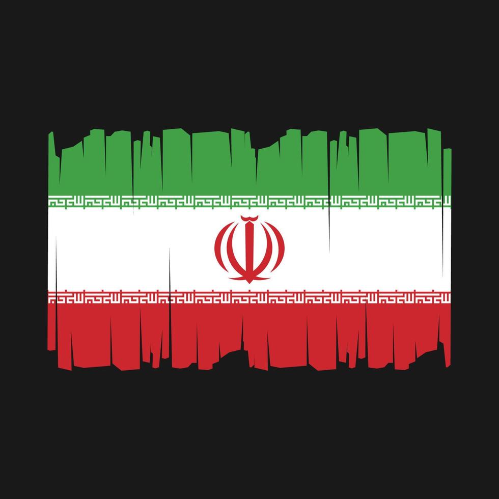 Iran Flag Vector Illustration