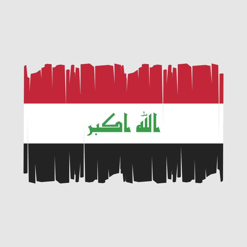 Iraq Flag Vector Illustration