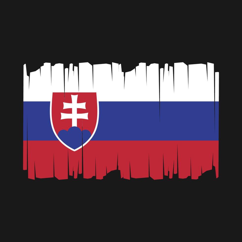 Slovakia Flag Vector Illustration
