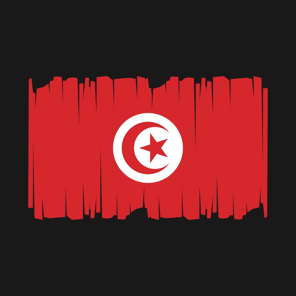 Tunisia Flag Vector Illustration