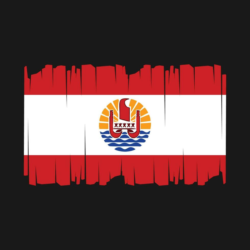 French Polynesia Flag Vector Illustration