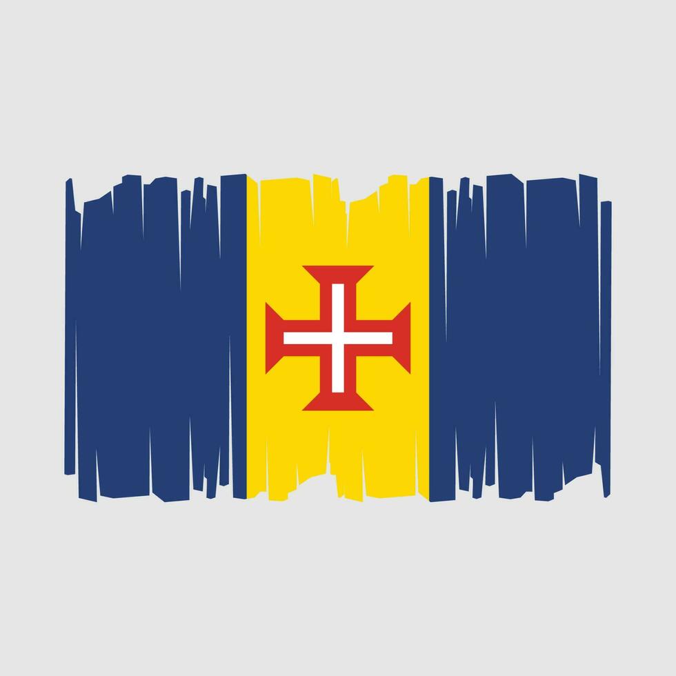 Madeira Flag Vector Illustration