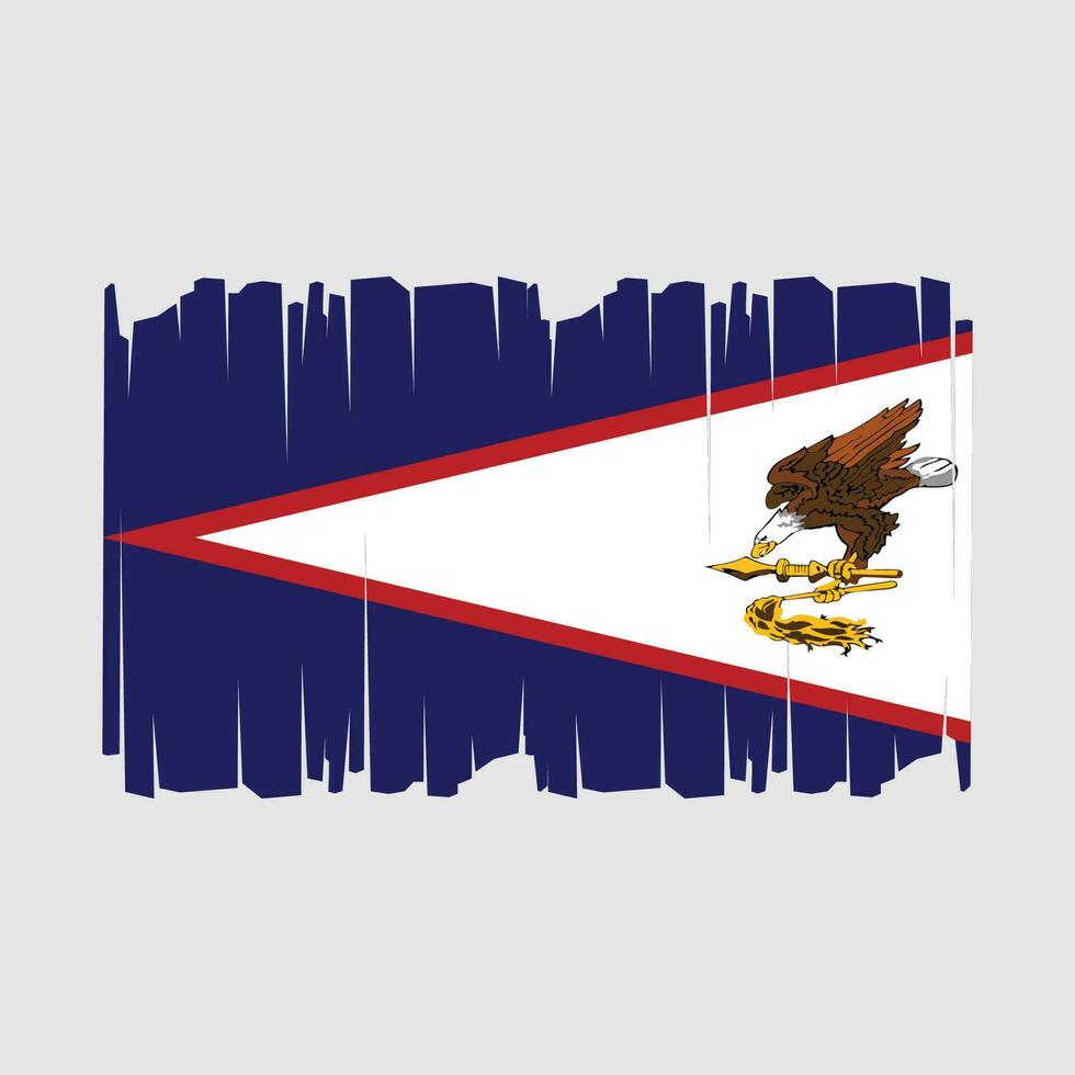 American Samoa Flag Vector Illustration