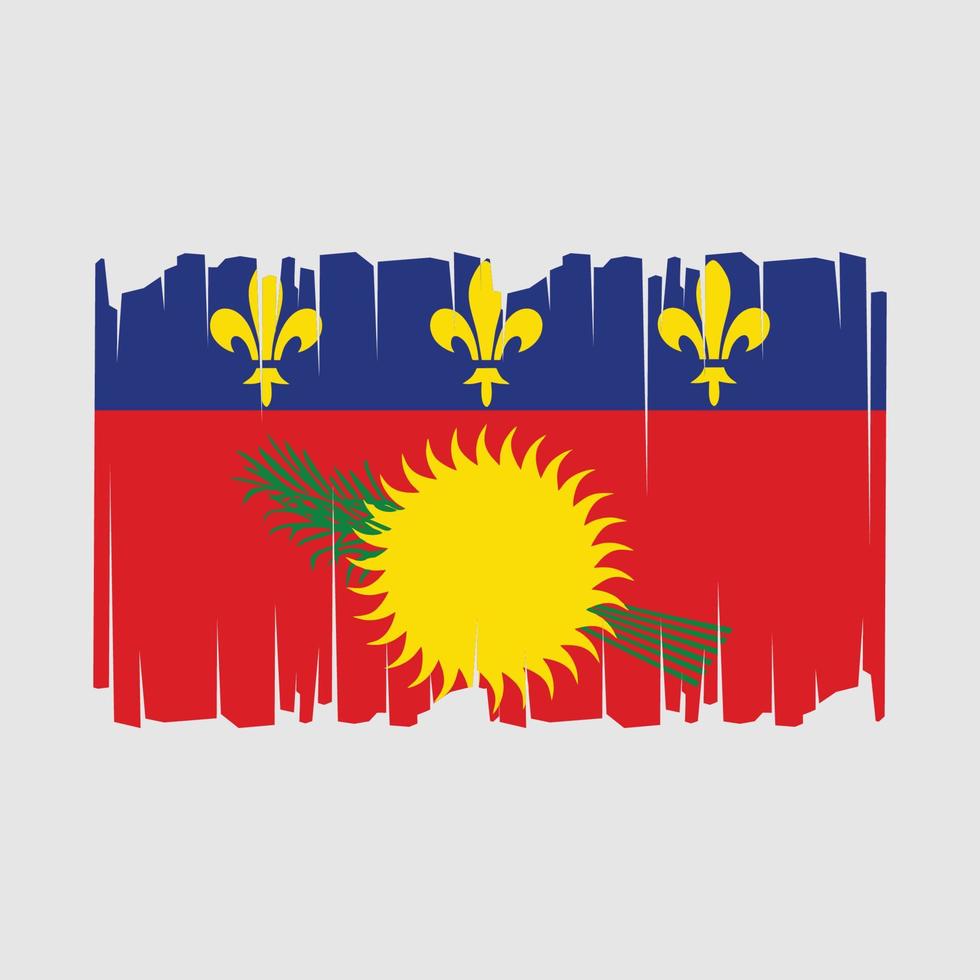 Guadeloupe Flag Vector Illustration