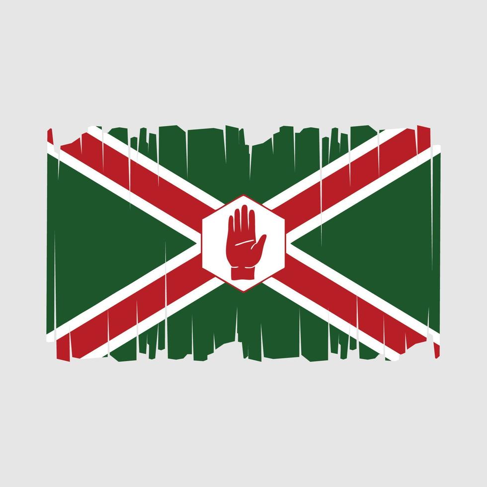 del Norte Irlanda bandera vector ilustración