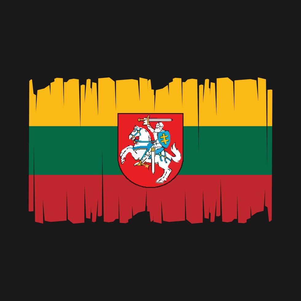 Lithuania Flag Vector Illustration