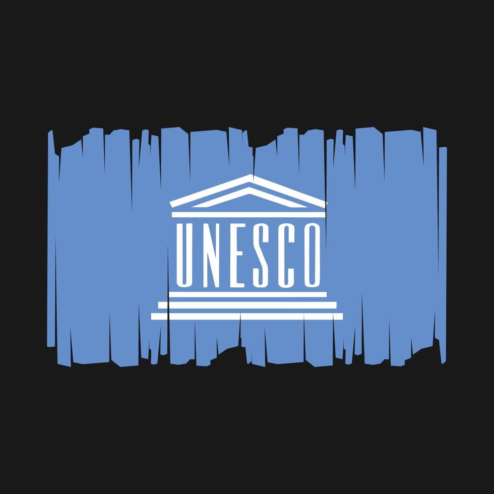 Unesco Flag Vector Illustration
