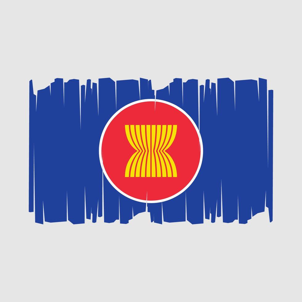 asean bandera vector ilustración