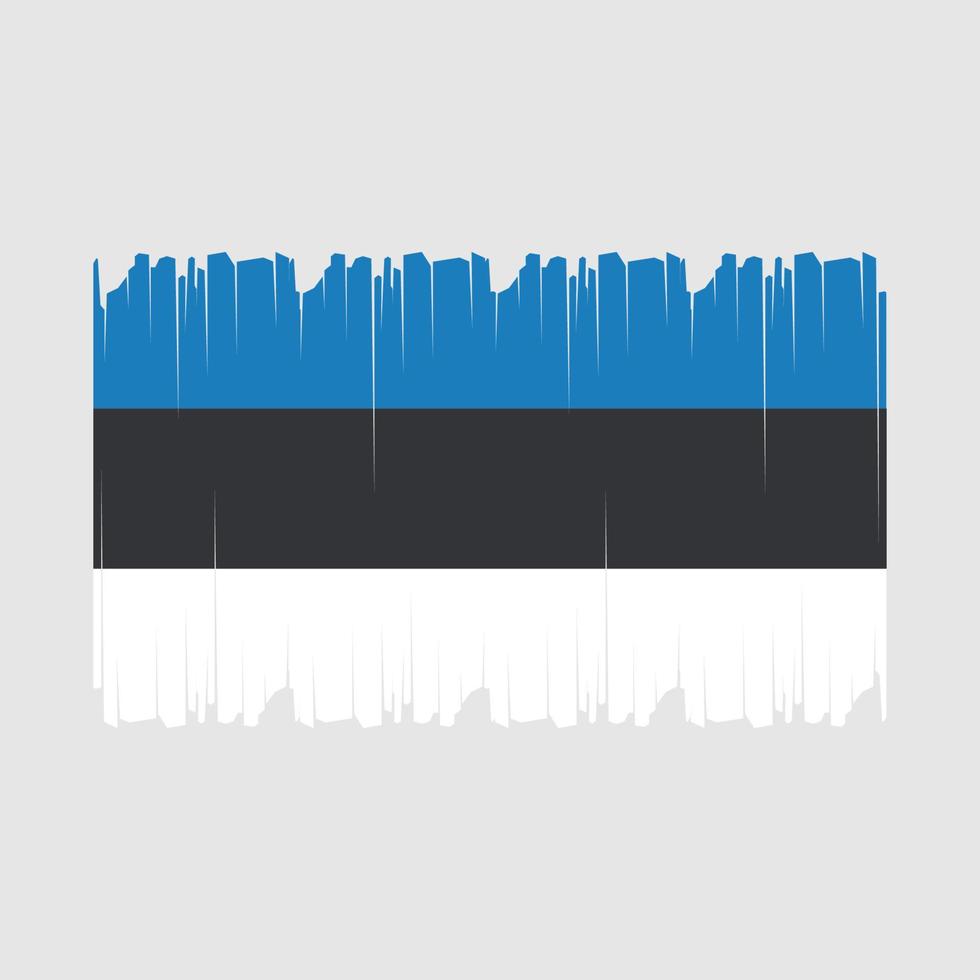 Estonia Flag Vector Illustration