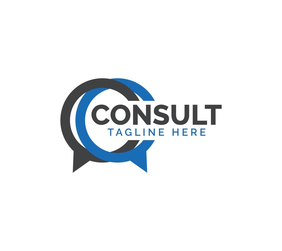 Business Consulting logo design on white background, Vector illustration.