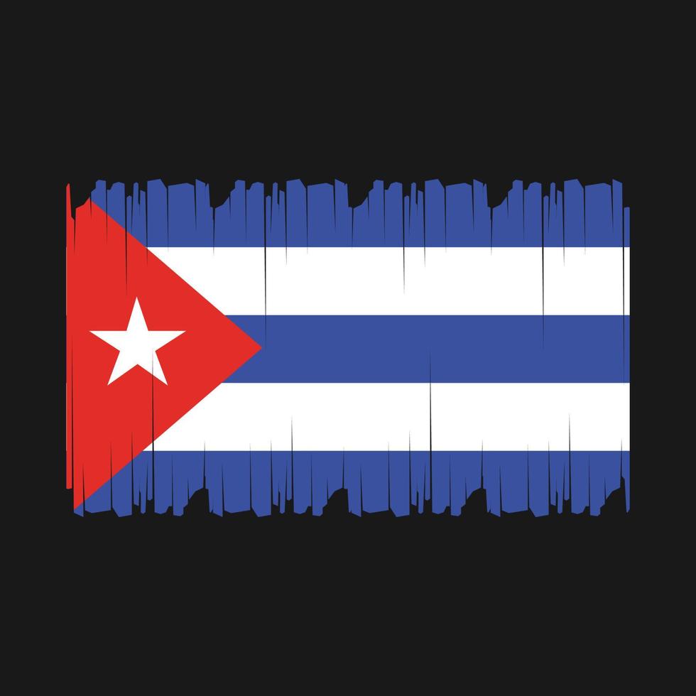 Cuba bandera vector ilustración