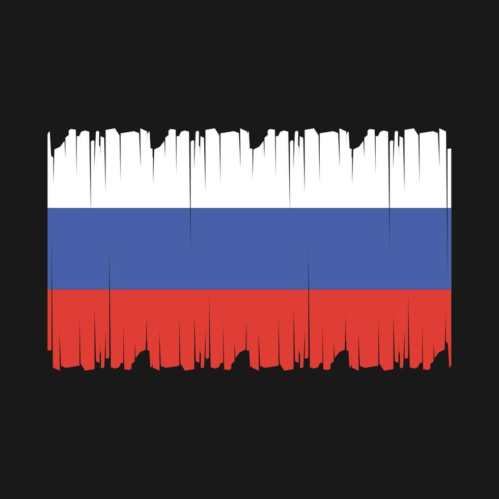 Rusia bandera vector ilustración