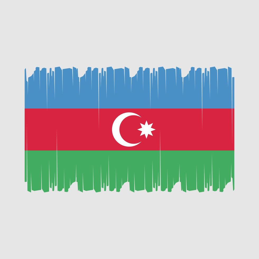 Azerbaijan Flag Vector Illustration