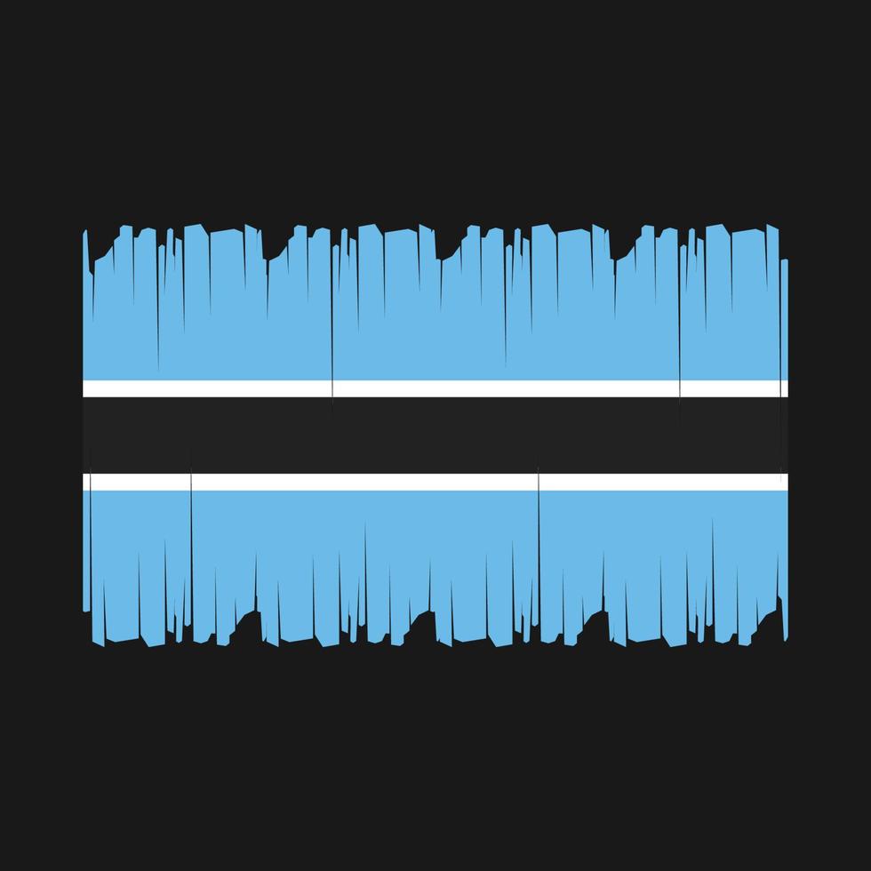 Botswana Flag Vector Illustration