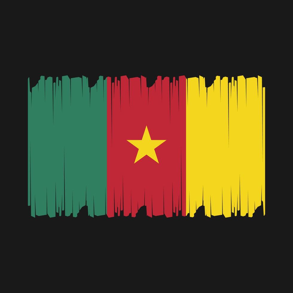Cameroon Flag Vector Illustration