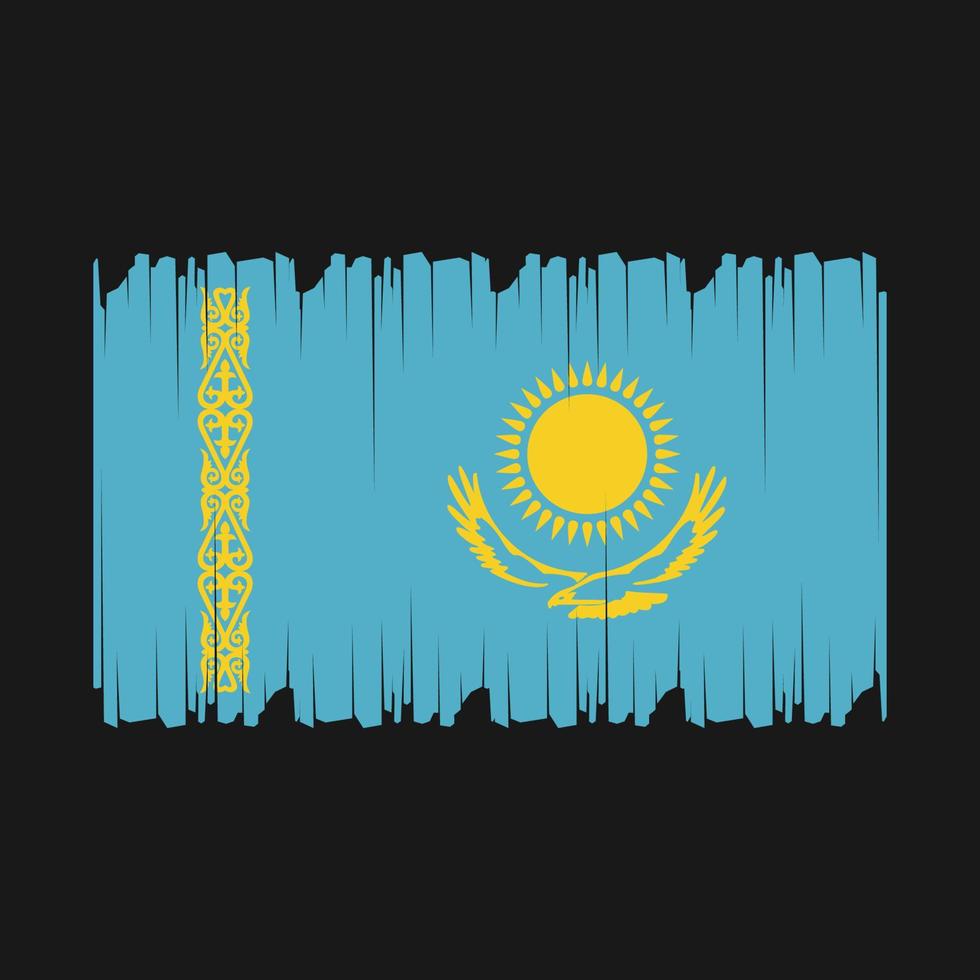 Kazajstán bandera vector ilustración