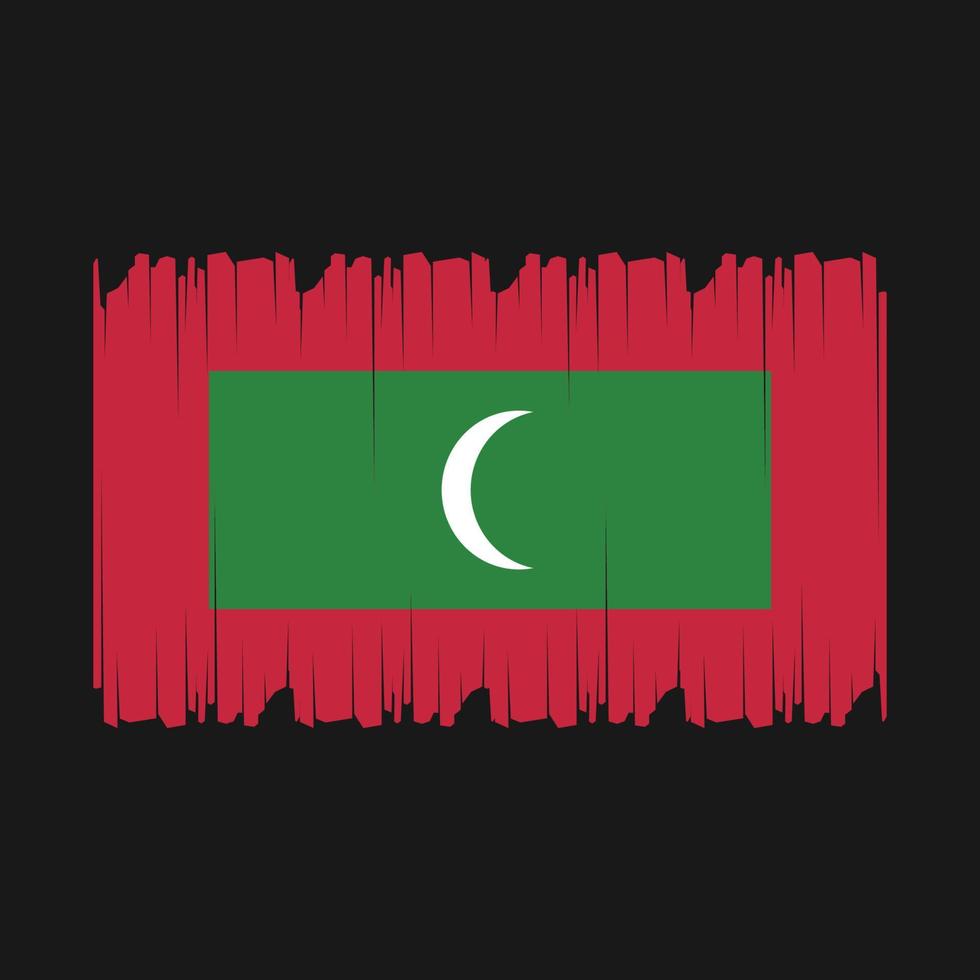 Maldives Flag Vector Illustration