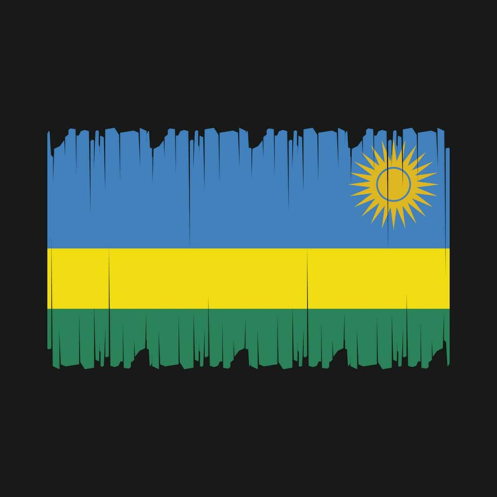 Rwanda Flag Vector Illustration