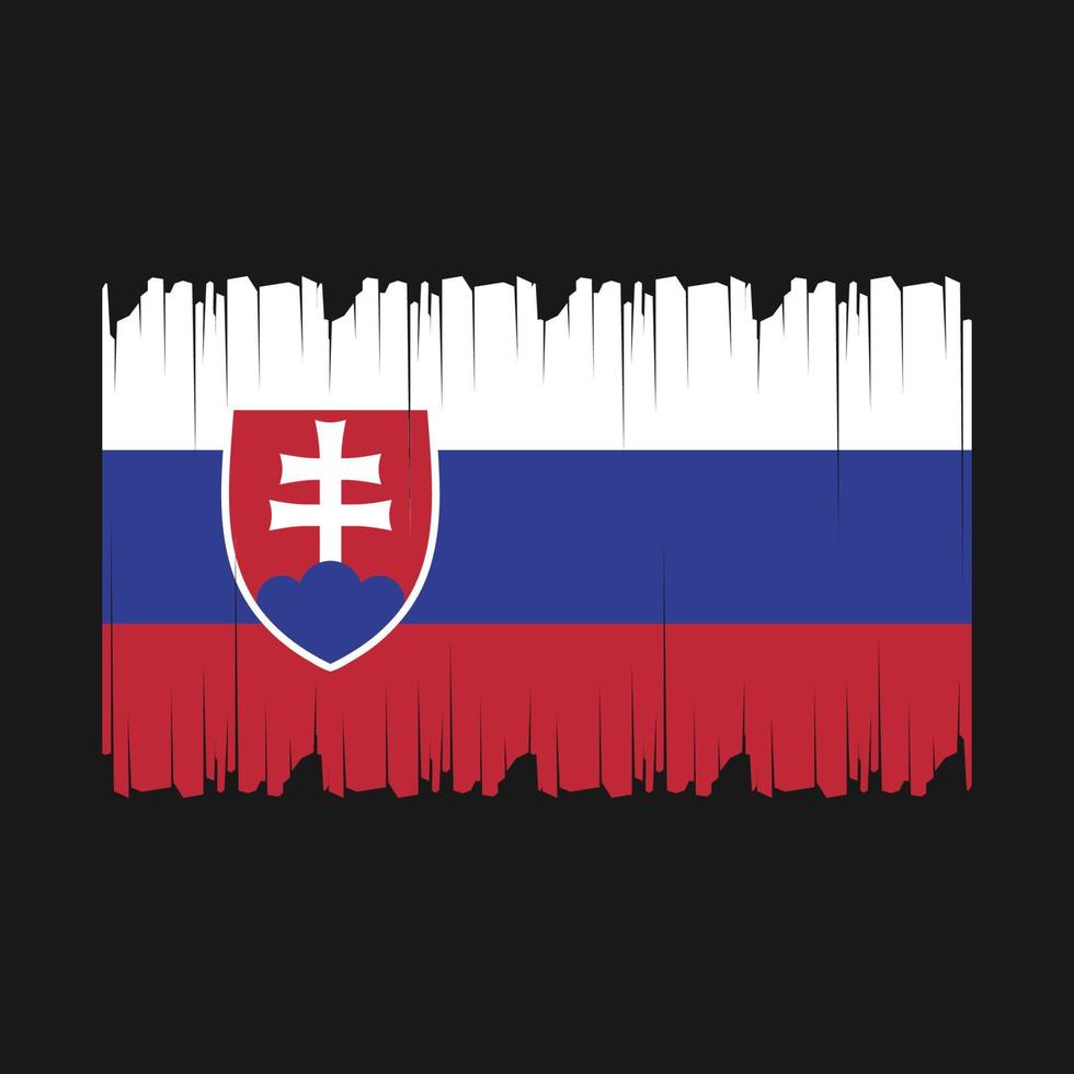 Eslovaquia bandera vector ilustración