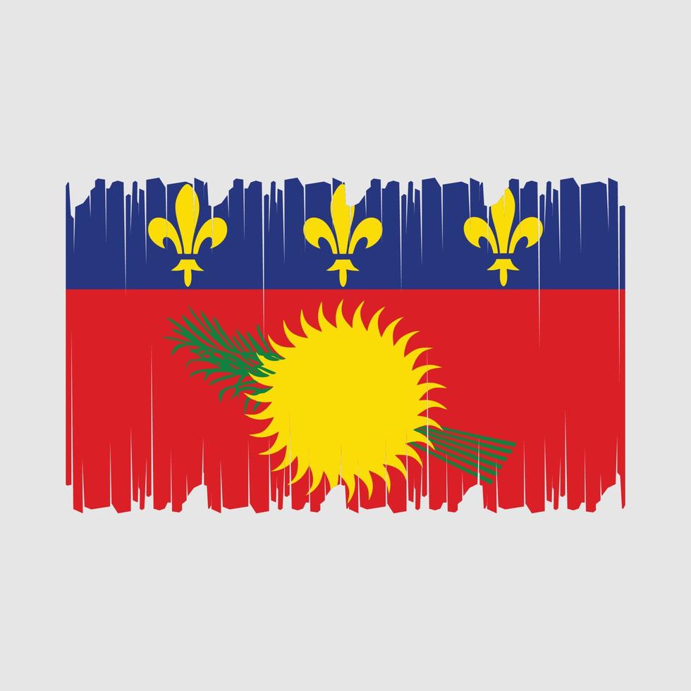 Guadeloupe Flag Vector Illustration