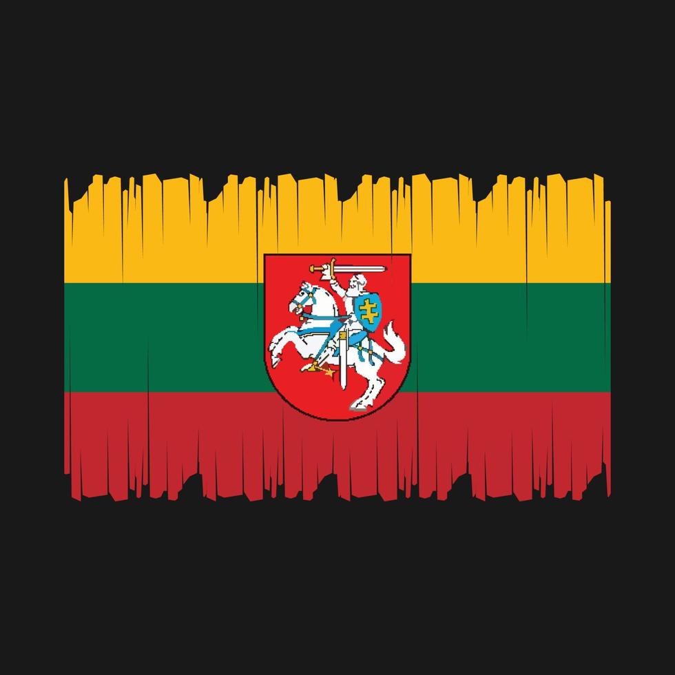 Lithuania Flag Vector Illustration