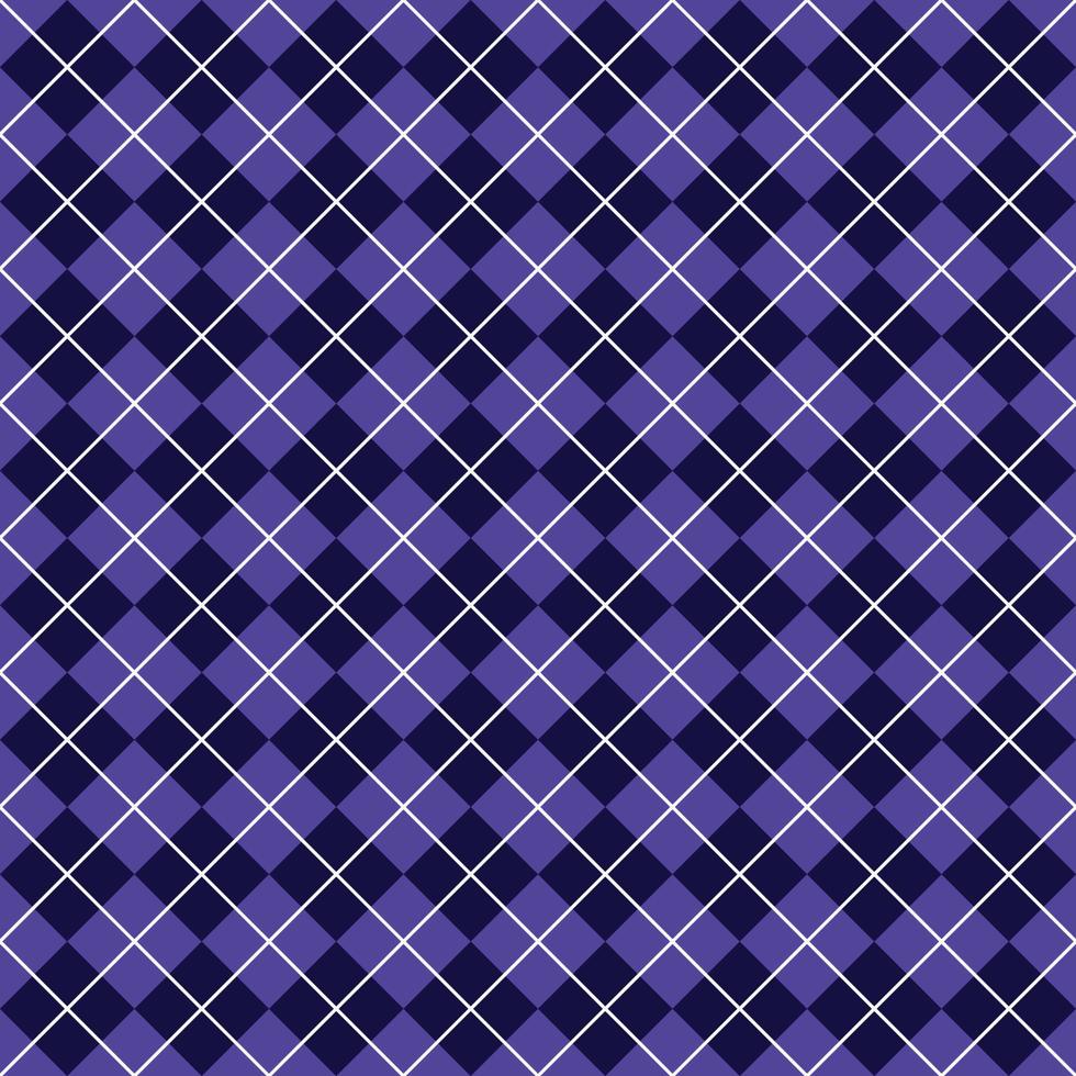 Simple Dark Blue Seamless Argyle Pattern vector