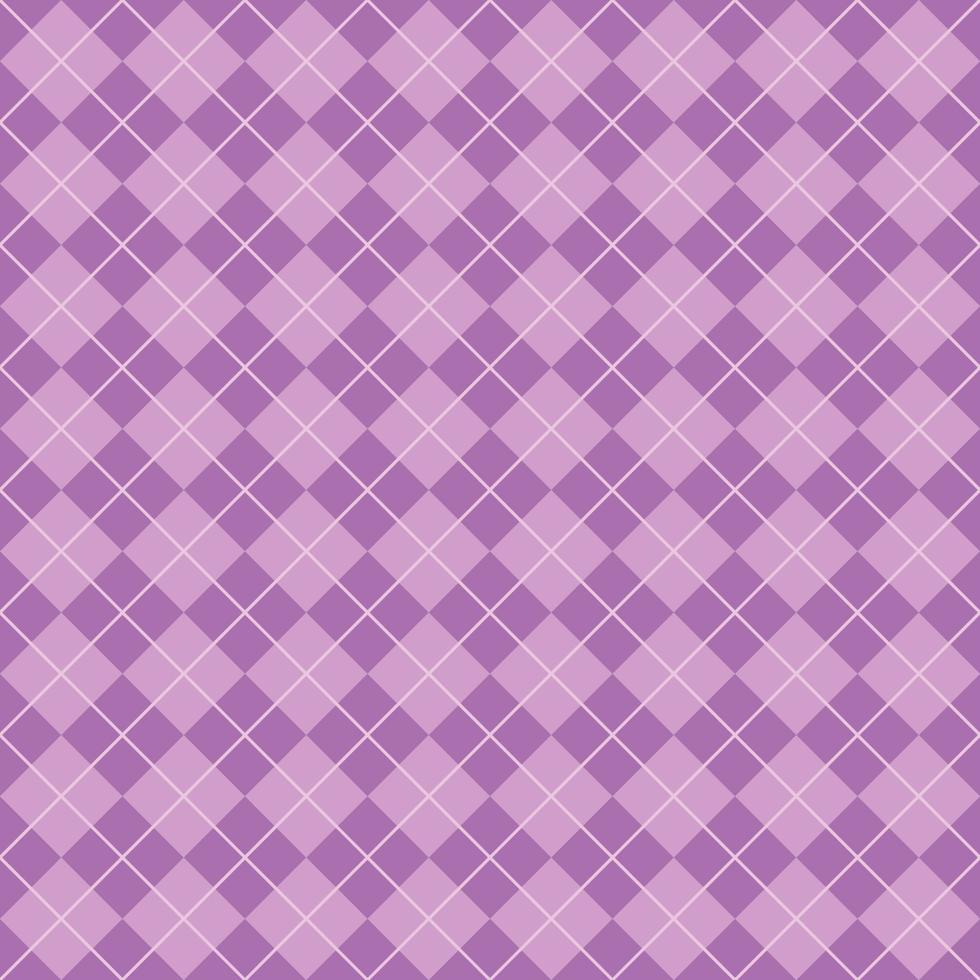 Simple Light Purple Seamless Argyle Pattern vector