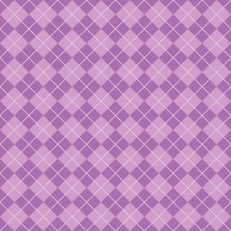 Simple Light Purple Seamless Argyle Pattern vector