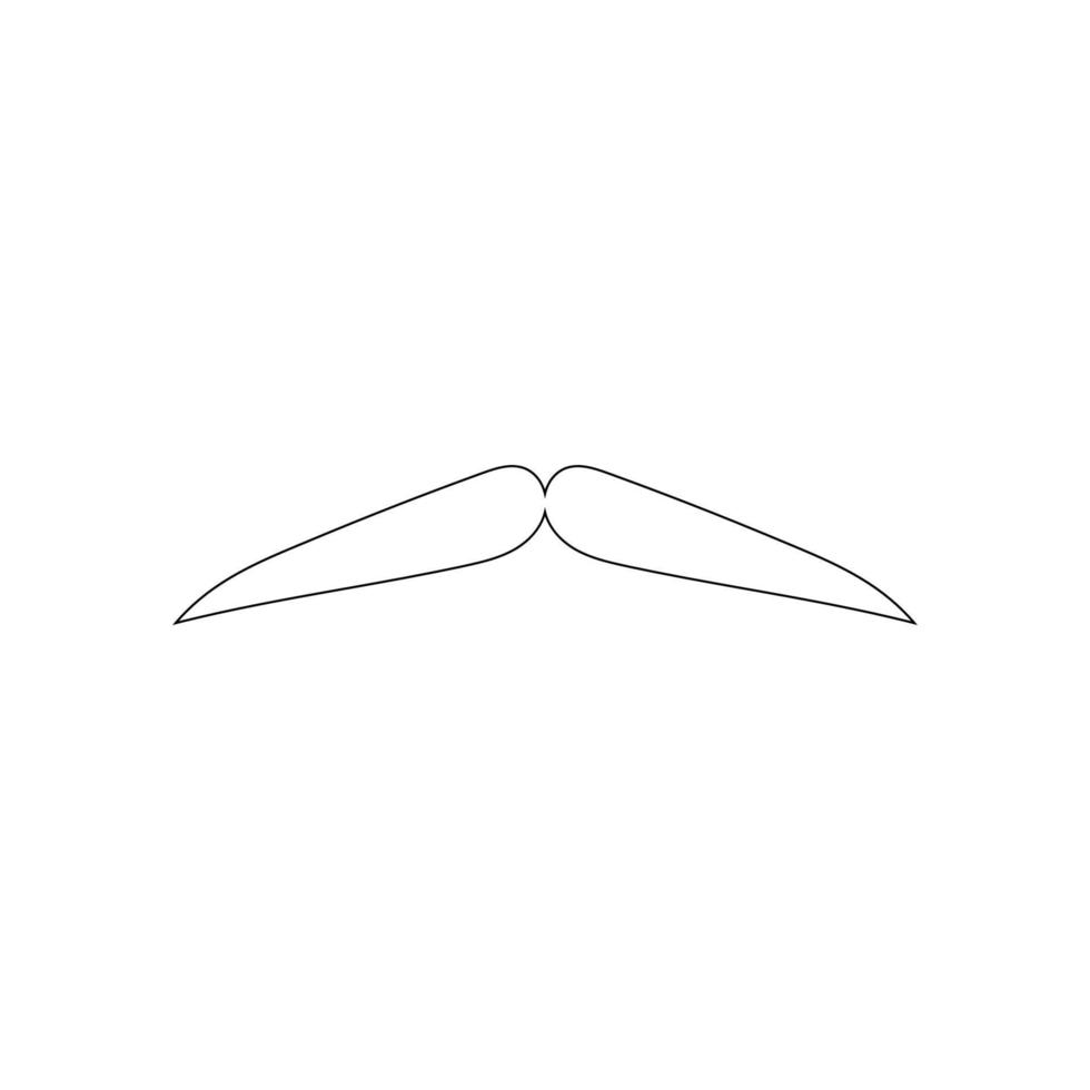 Bigote icono vektor vector