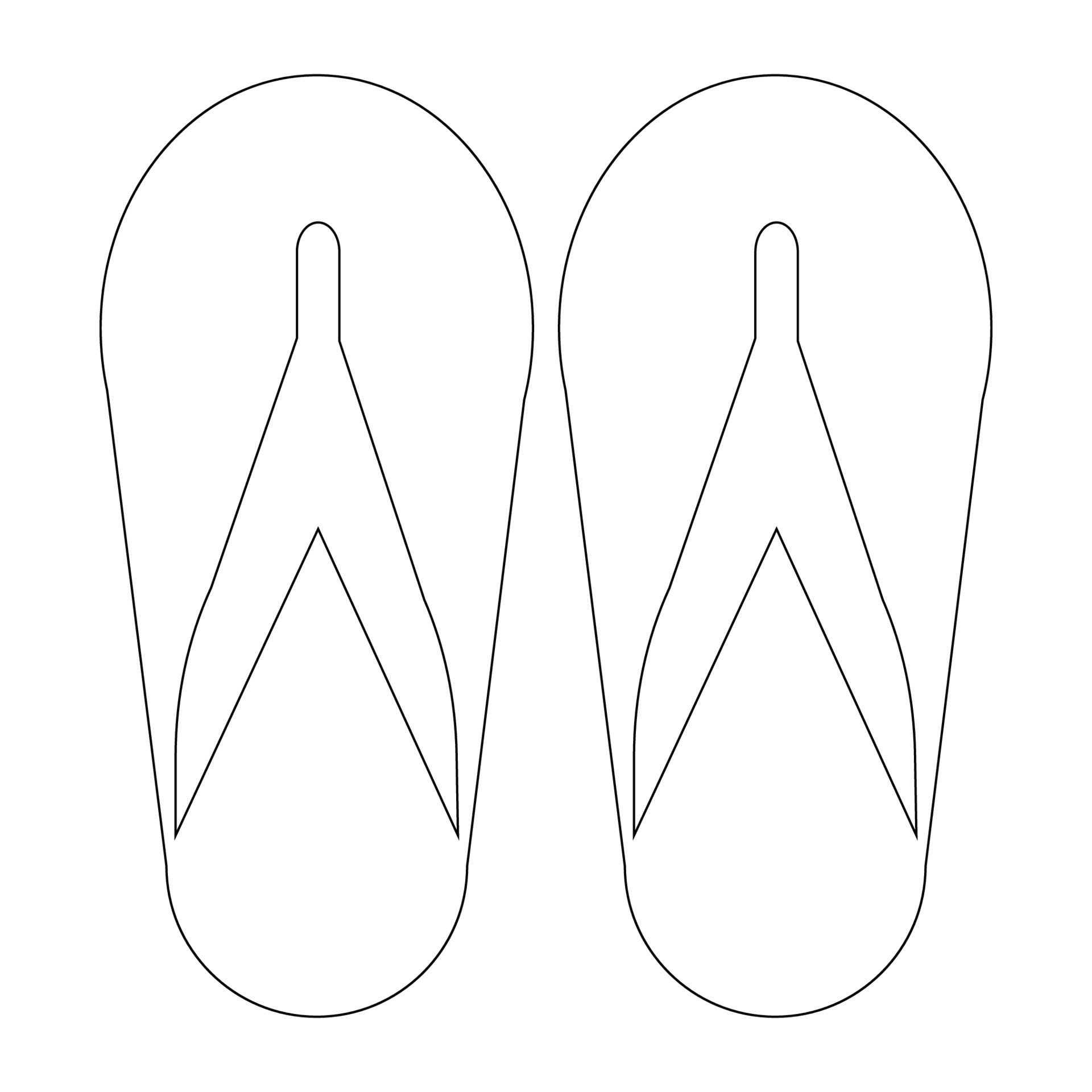 flip-flops logo vector 21945167 Vector Art at Vecteezy