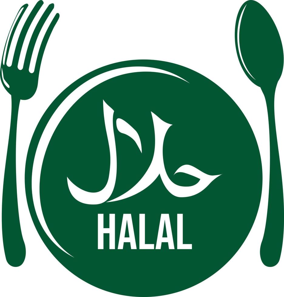 Halal logo vector badge image illustrations