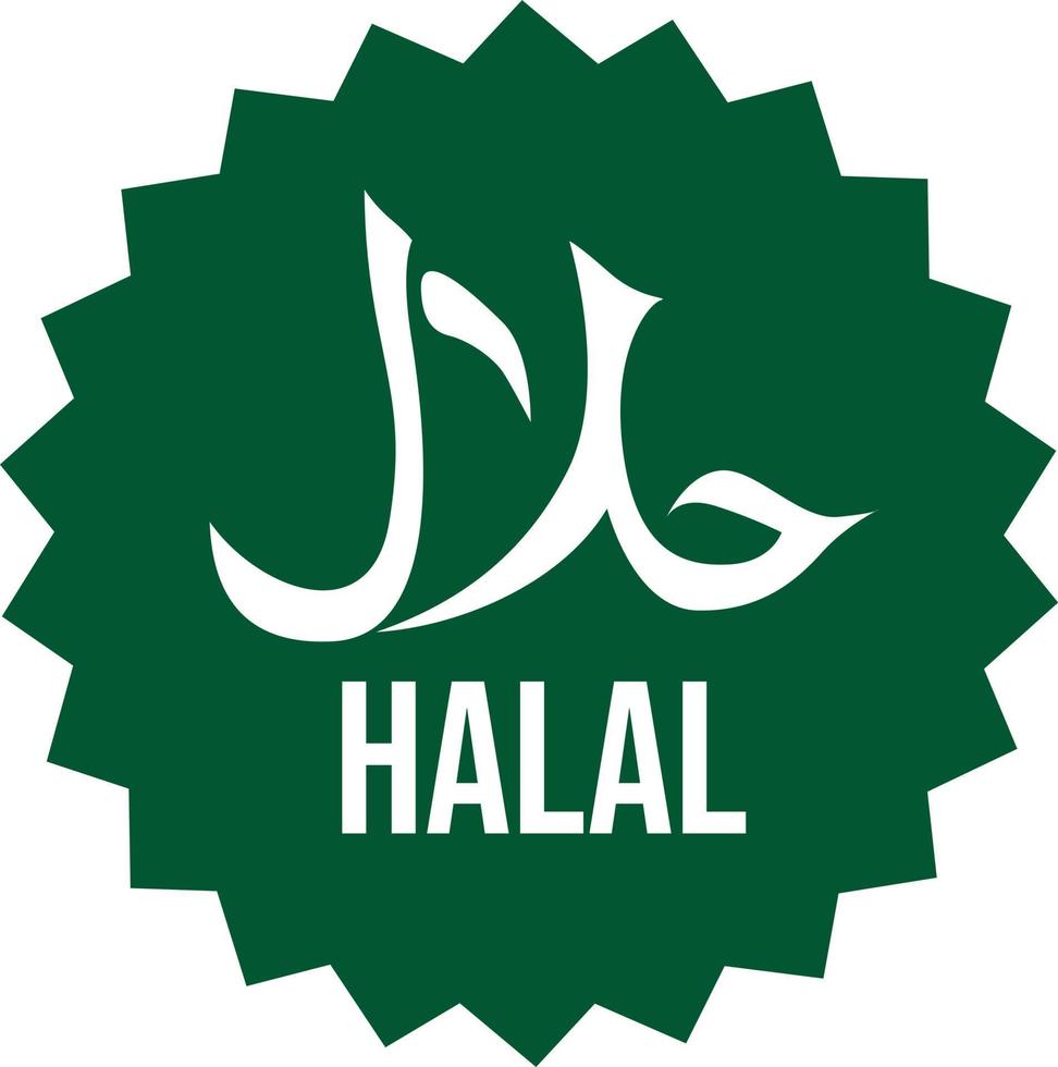 Halal logo vector badge image illustrations